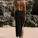 ✨ Saída de Praia Feminina com Flores 3D – Look Sexy e Elegante para o Verão