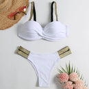 Biquíni Push-Up Sexy Brasileiro – Conjunto Feminino de Moda Praia Verão 2025