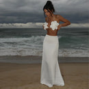 Biquíni Sexy com Saia – Conjunto Feminino 3 Peças, Estilo Bandage, Modelagem Brasileira, Saia A-Line para o Verão