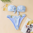 Biquíni Tomara-Que-Caia Push-Up 2025 – Moda Praia Feminina Sexy e Elegante com Calcinha Fio Dental