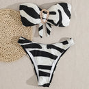 Biquíni Tomara-Que-Caia Push-Up 2025 – Moda Praia Feminina Sexy e Elegante com Calcinha Fio Dental